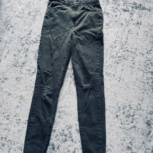 American Eagle Outfitters - Dark Olive Green with faded “Camouflage” impression
